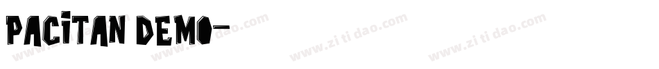 Pacitan Demo字体转换